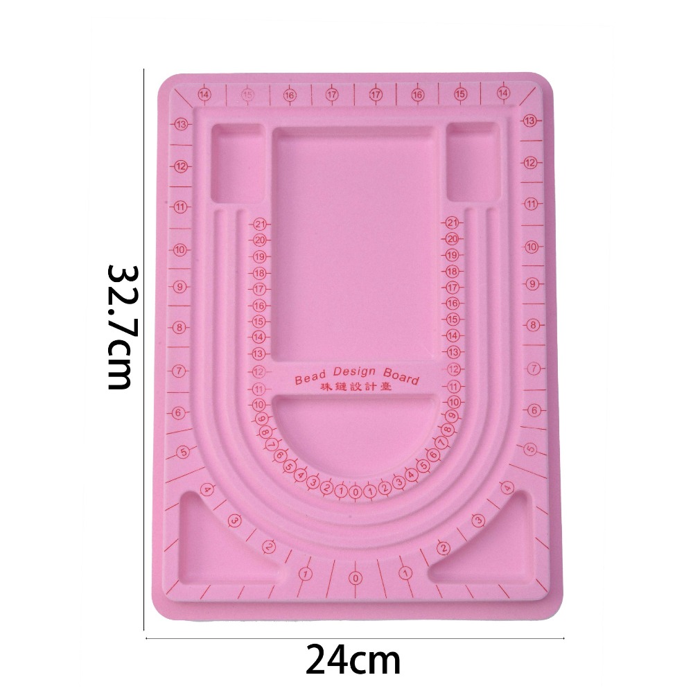 Jewelry Making Education - Colorful Flockeda Bead Board For Bracelet