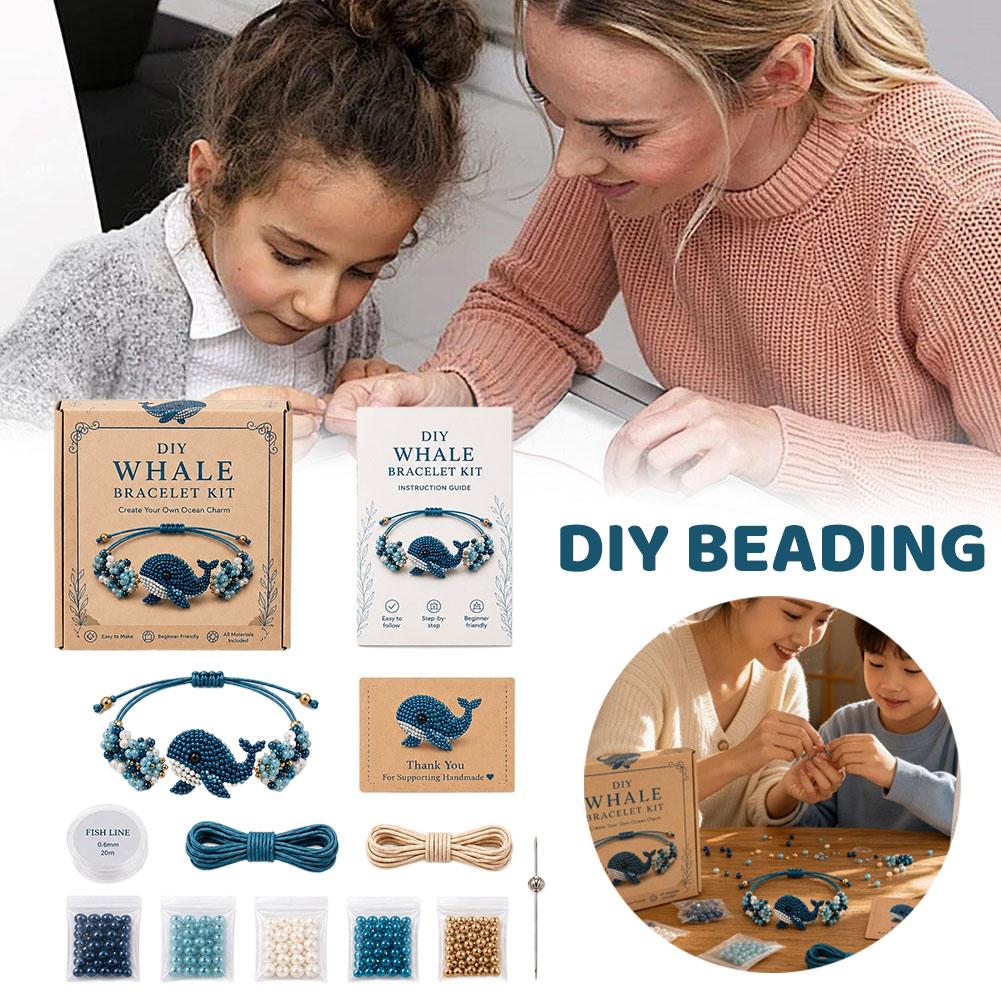 Jewelry Making Set - DIY Beaded Bracelet Making Kit Cute