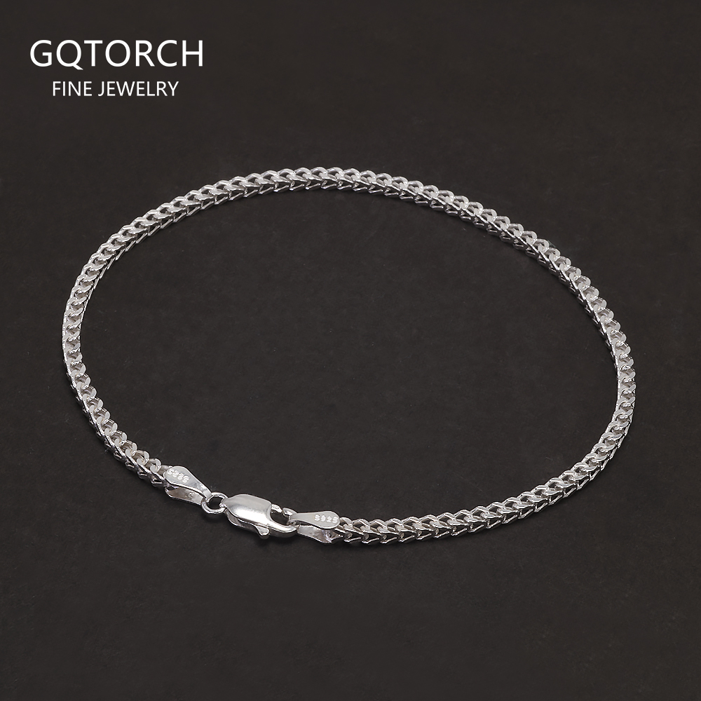Lobster Clasp Silver - 2mm 925 Sterling Silver Franco Chain