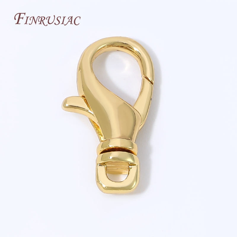 Lobster Clasp Silver - 18K Gold Plated Lobster Clasps,Spring Trigger