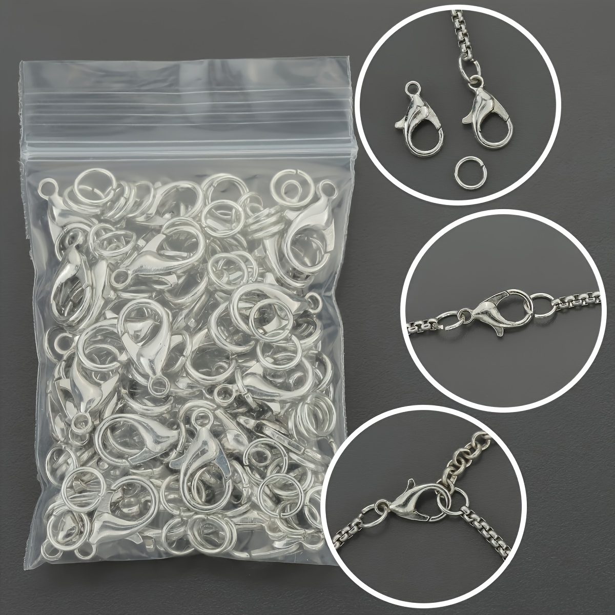 1/2/300pcs Lobster Clasps Open - огляд і ціна Jewelry Making Equipment