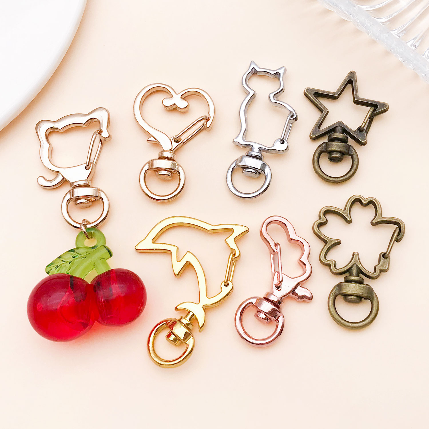 5pcs/lot Heart Star Moon Cat D - огляд і ціна Jewelry Making Chain