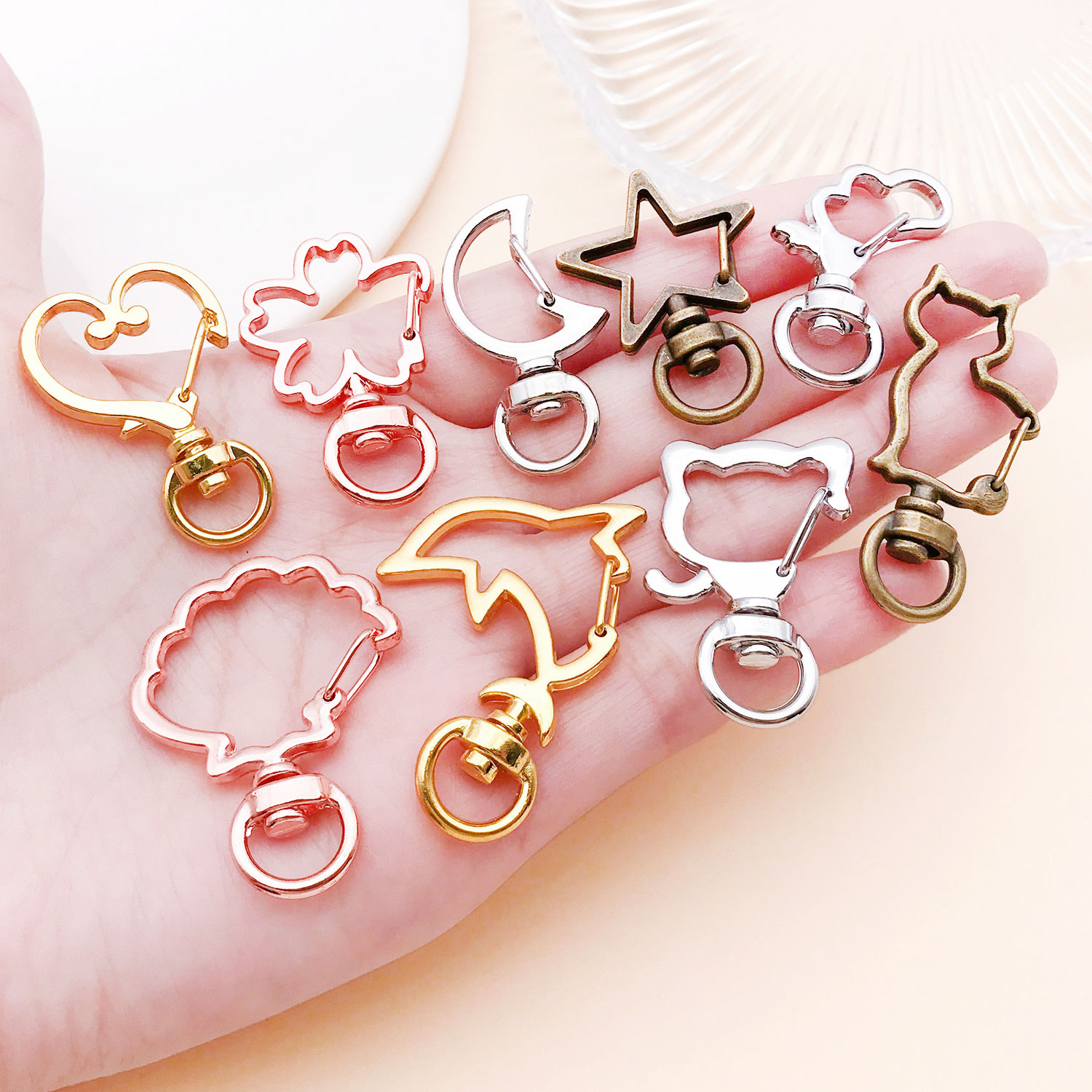 5pcs/lot Heart Star Moon Cat D - огляд і ціна Jewelry Making Chain