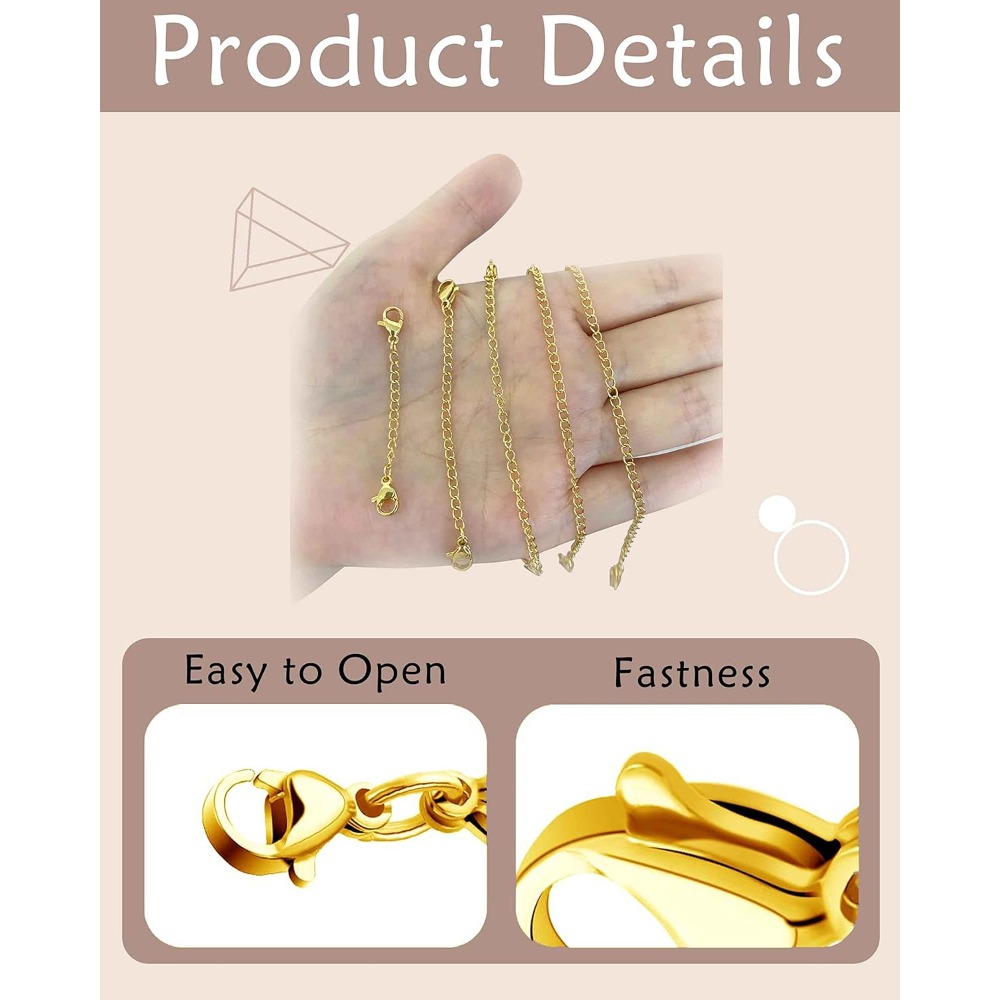 10Pcs Chain Extenders for Neck - огляд і ціна Jewelry Making Chain