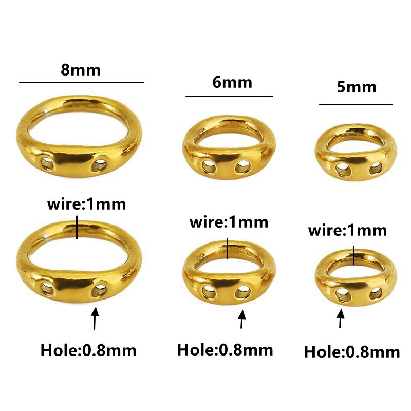 30pcs 5/6/8mm Stainless Steel  - огляд і ціна Jewelry Making Equipment