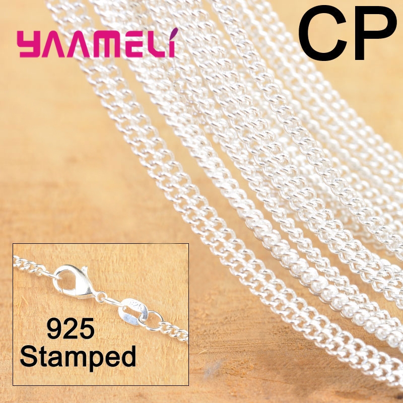 10PCS Hot Sale 18 Inch 925 Ste - огляд і ціна Lobster Clasp Silver