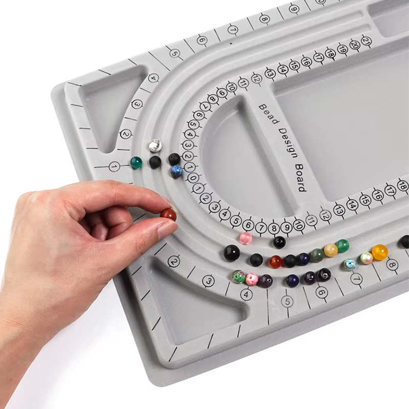 1PC Grey Flocked Bead Board Br - огляд і ціна Jewelry Making Education