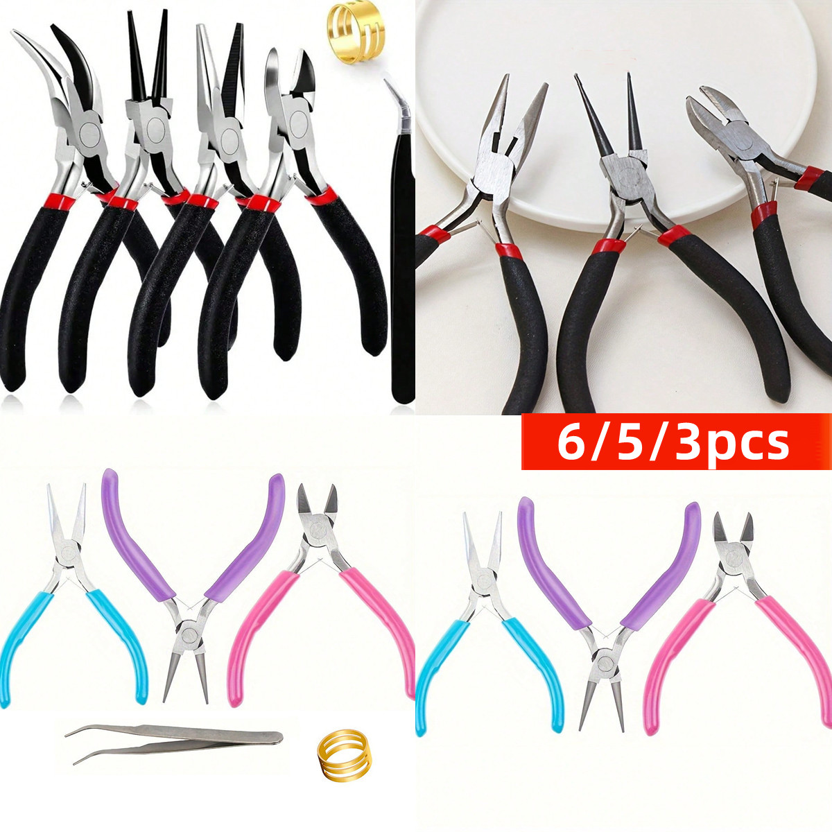 6/5/3pcs Jewelry Making Tools  - огляд і ціна Jewelry Making Pliers Set