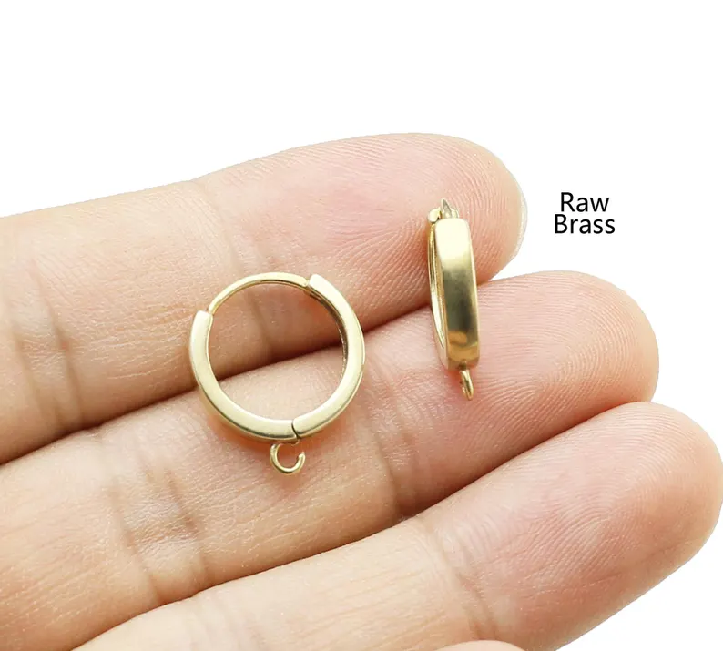 10pcs Brass Ear Hoops, Leverba - огляд і ціна Jewelry Making Metal