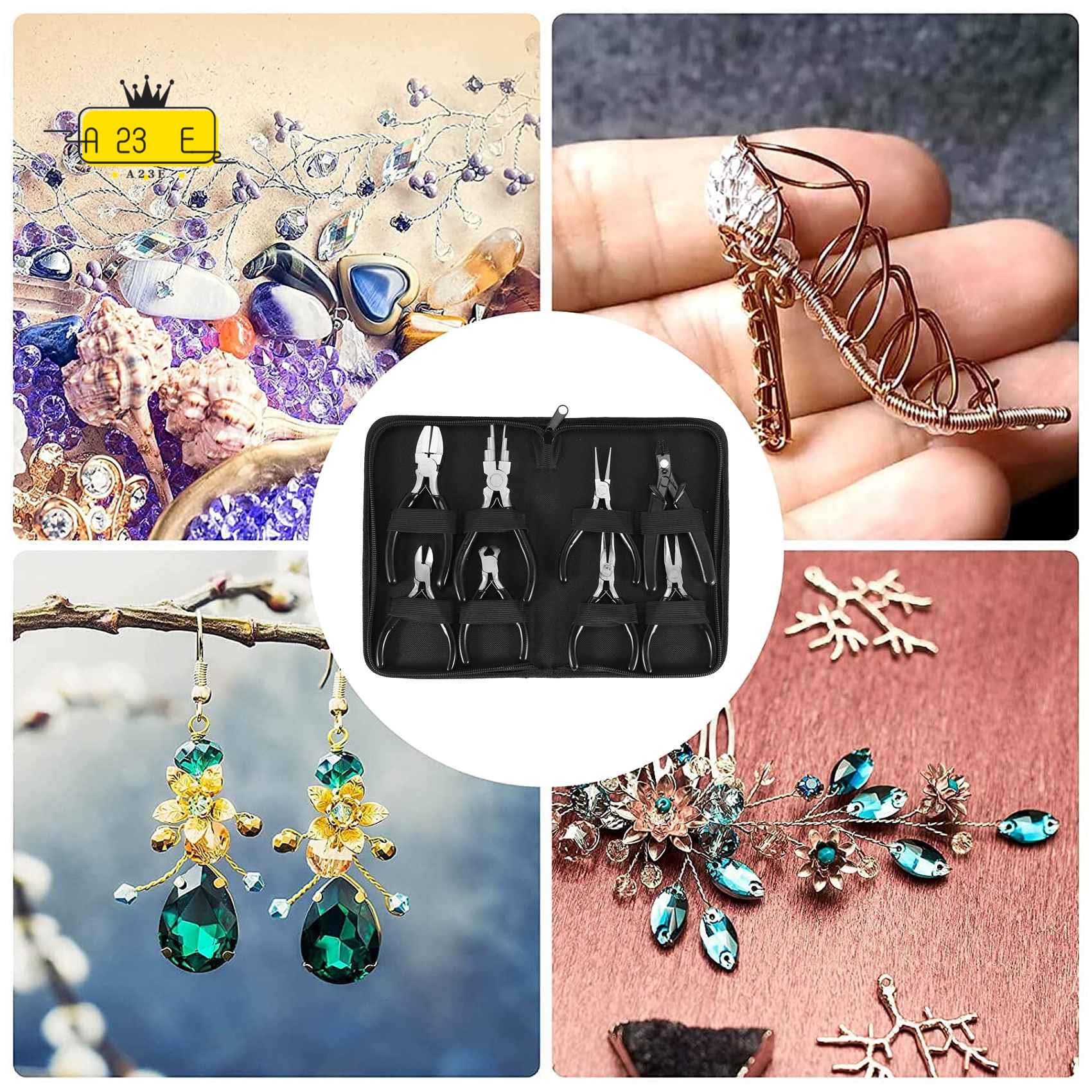 A23E-Jewelry Pliers, 8Pcs Jewe - огляд і ціна Jewelry Making Pliers Set