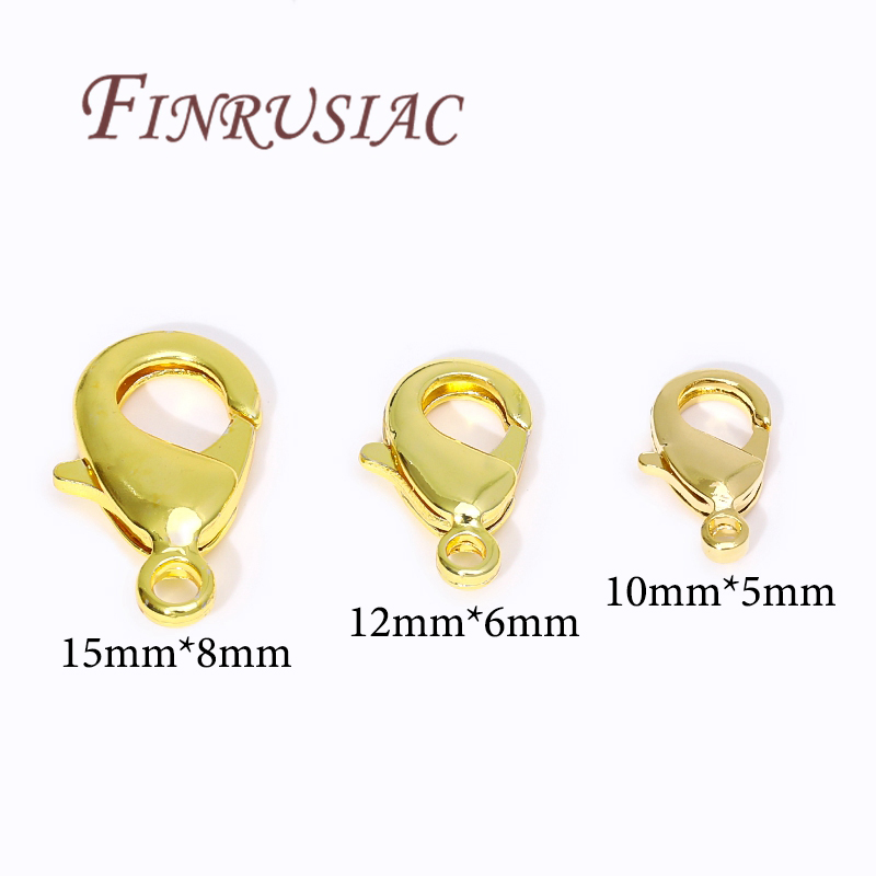 18K Gold Plated Lobster Clasps - огляд і ціна Jewelry Making Gold