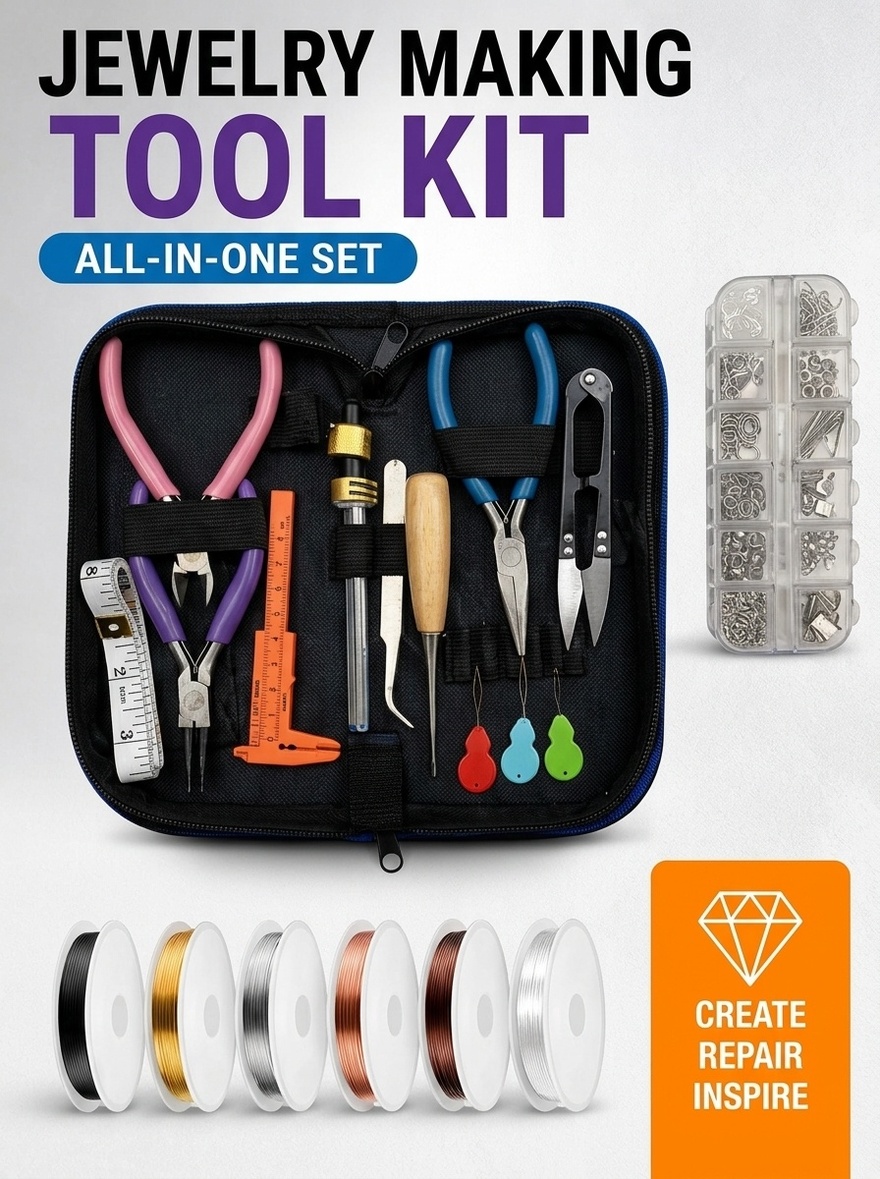 Jewelry Making Tool Kit with S - огляд і ціна Jewelry Making Pliers Set