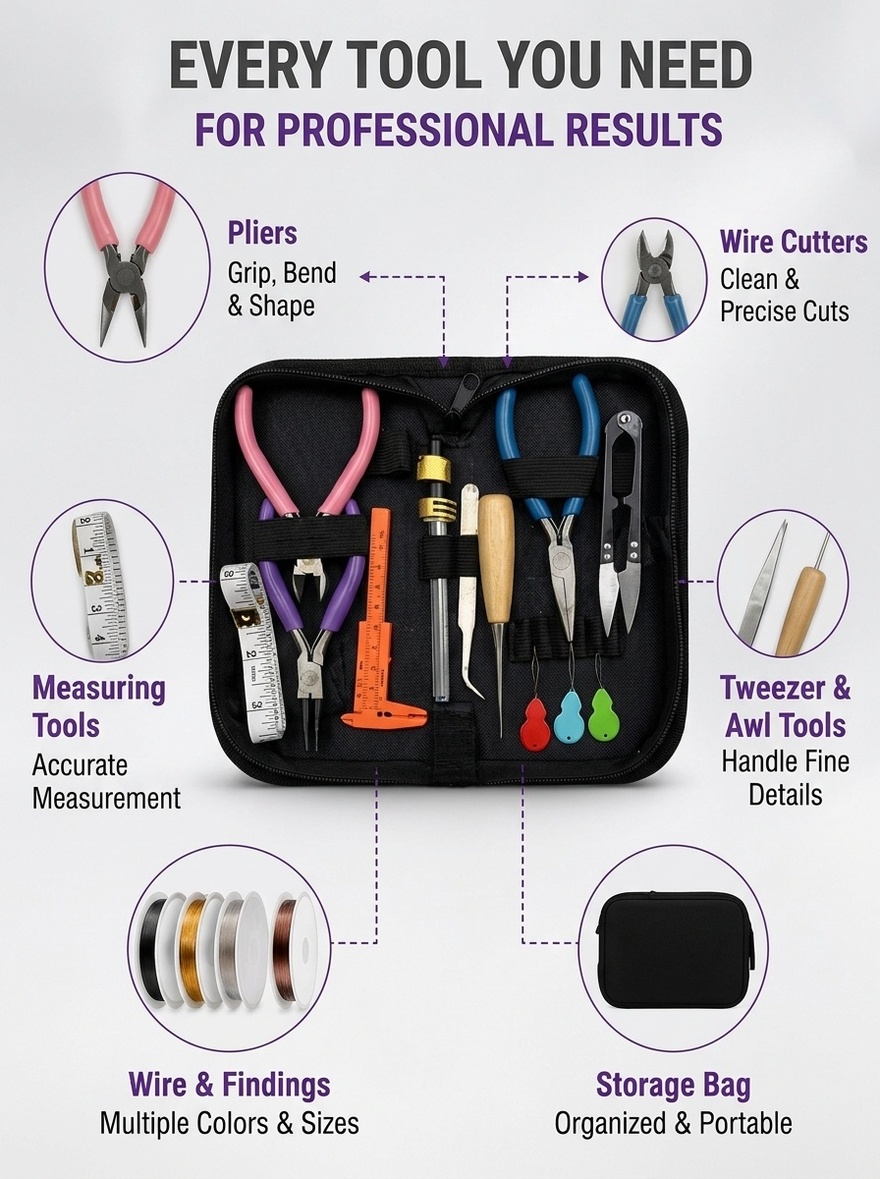Jewelry Making Tool Kit with S - огляд і ціна Jewelry Making Pliers Set