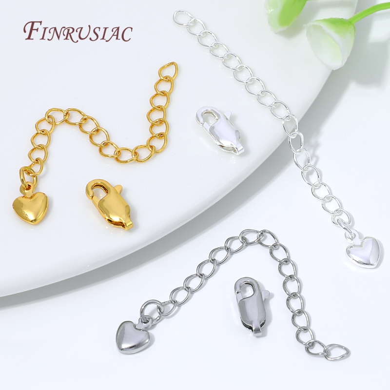 18K Gold Silver Plated Extensi - огляд і ціна Lobster Clasp Silver