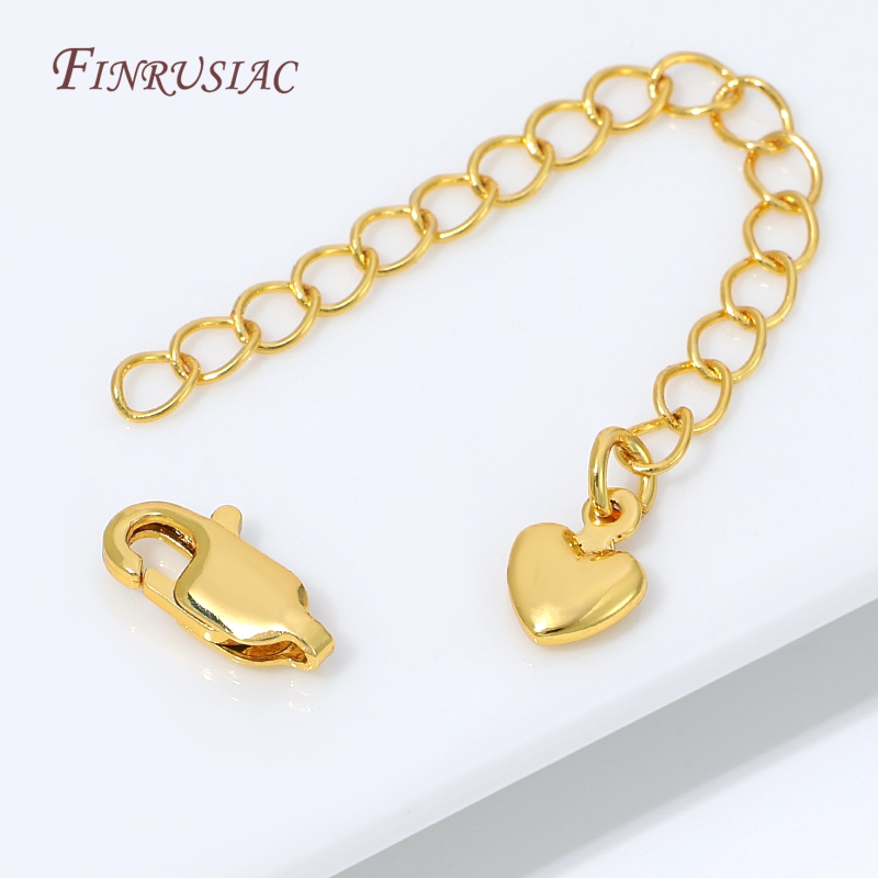 18K Gold Silver Plated Extensi - огляд і ціна Lobster Clasp Silver
