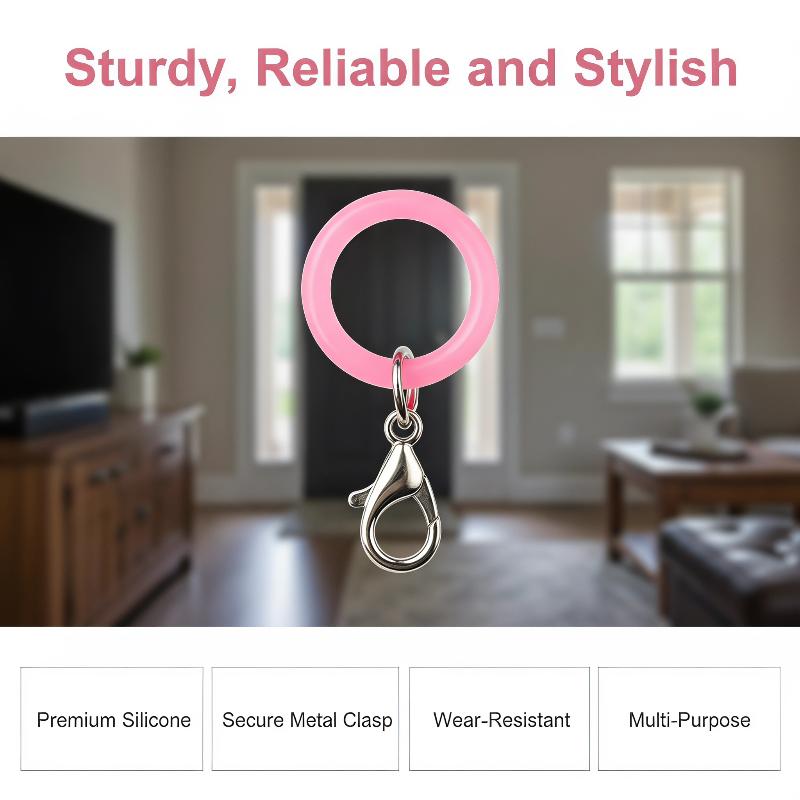 Silicone Umbrella Handle Rings - огляд і ціна Lobster Clasp Silver