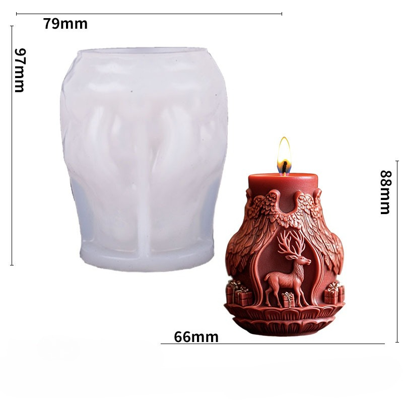 Santa Claus and Elk Candle Mak - огляд і ціна Jewelry Making Mold
