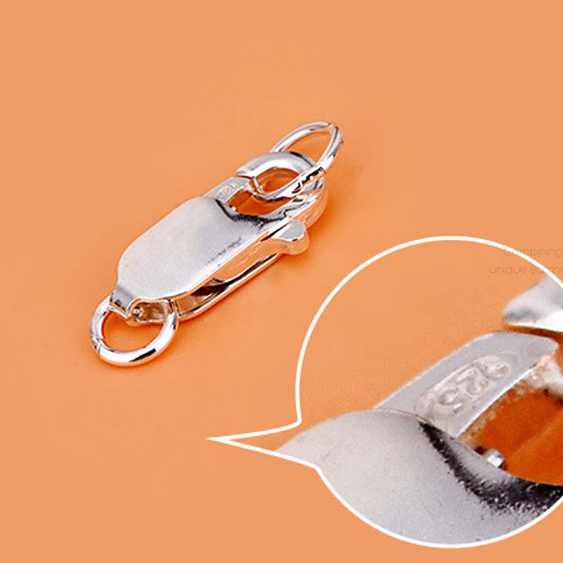 Genuine Real Pure Solid 925 St - огляд і ціна Lobster Clasp Silver