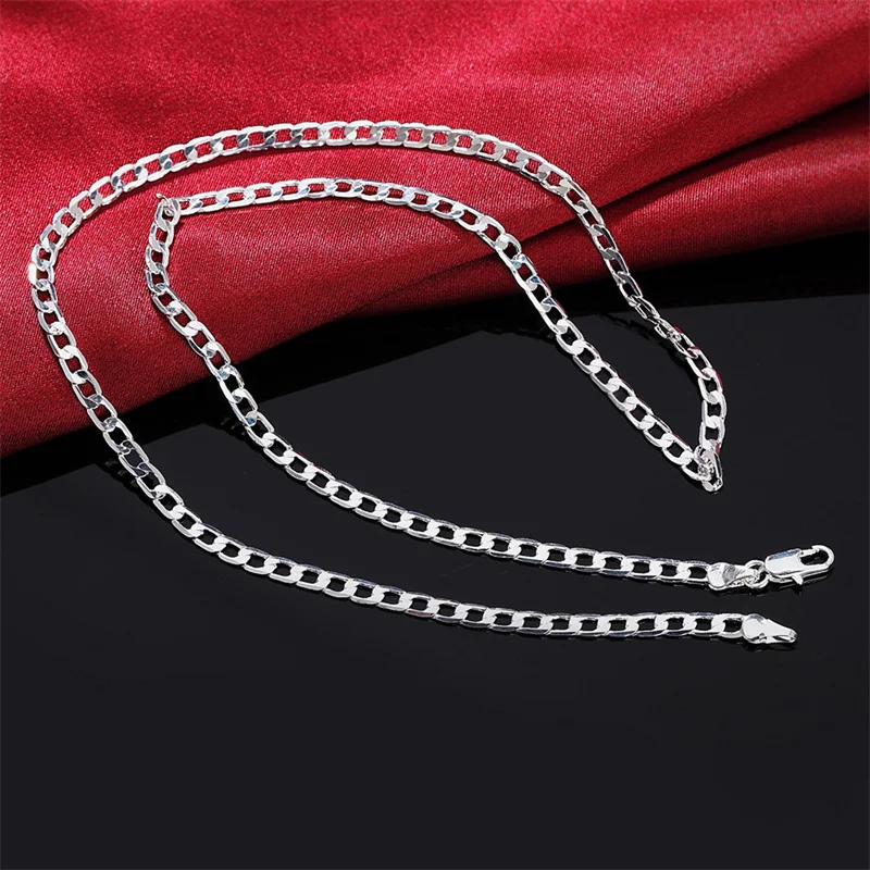 Men's 925 Sterling Silver Neck - огляд і ціна Lobster Clasp Silver