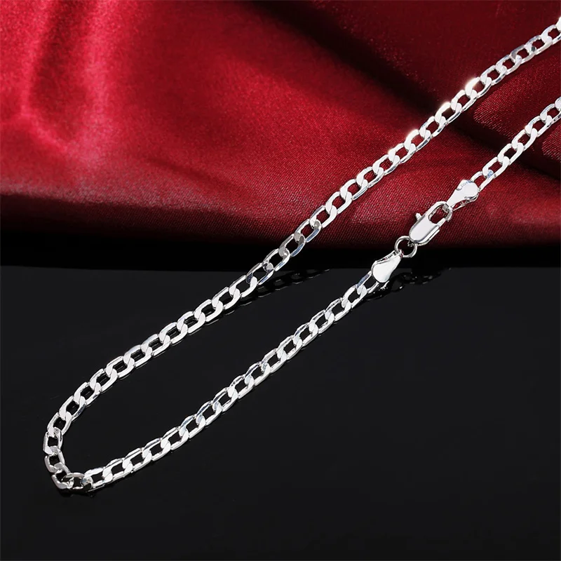 Men's 925 Sterling Silver Neck - огляд і ціна Lobster Clasp Silver