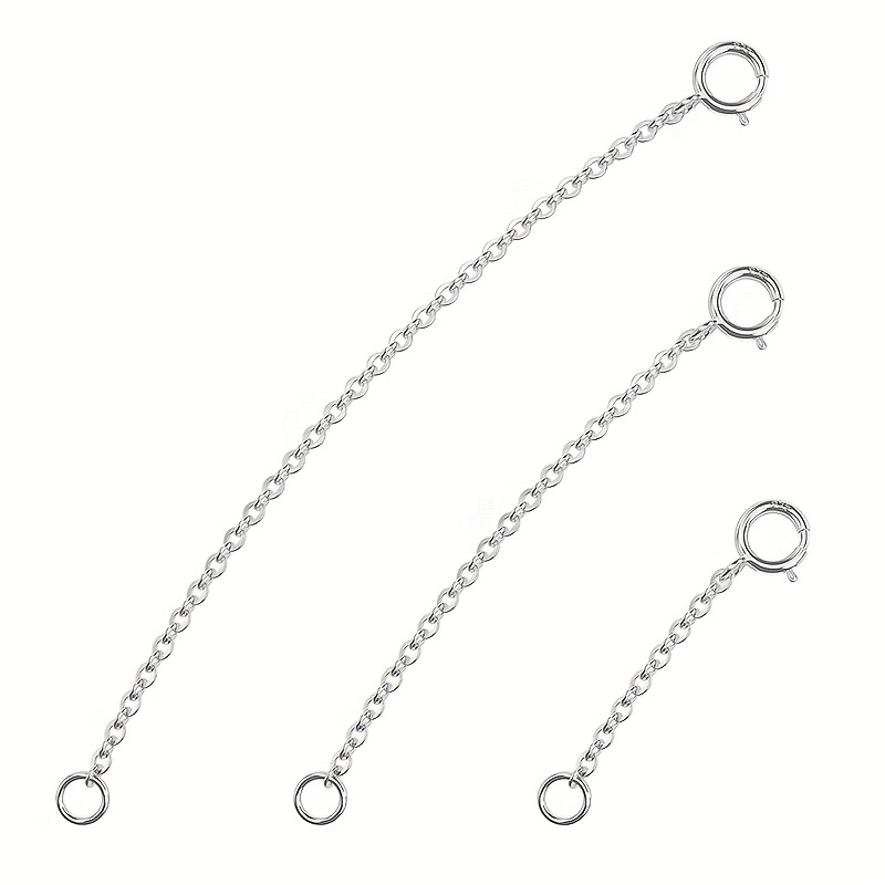 3Pcs Spring Clasp Extension Ch - огляд і ціна Jewelry Making Chain