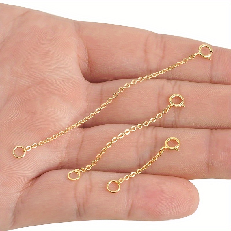 3Pcs Spring Clasp Extension Ch - огляд і ціна Jewelry Making Chain