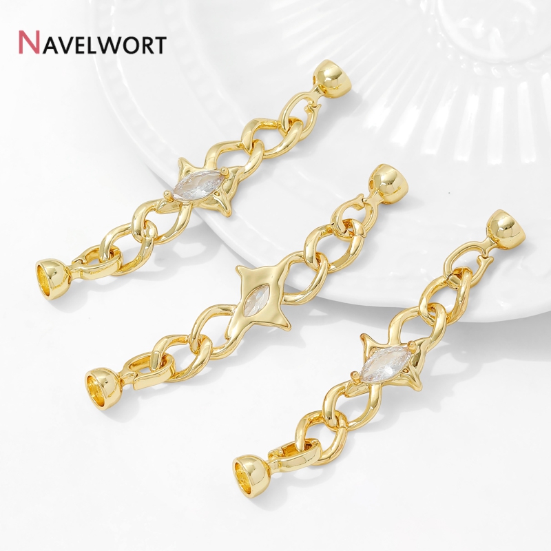 14K Gold Plated Brass Zircon C - огляд і ціна Jewelry Making Chain