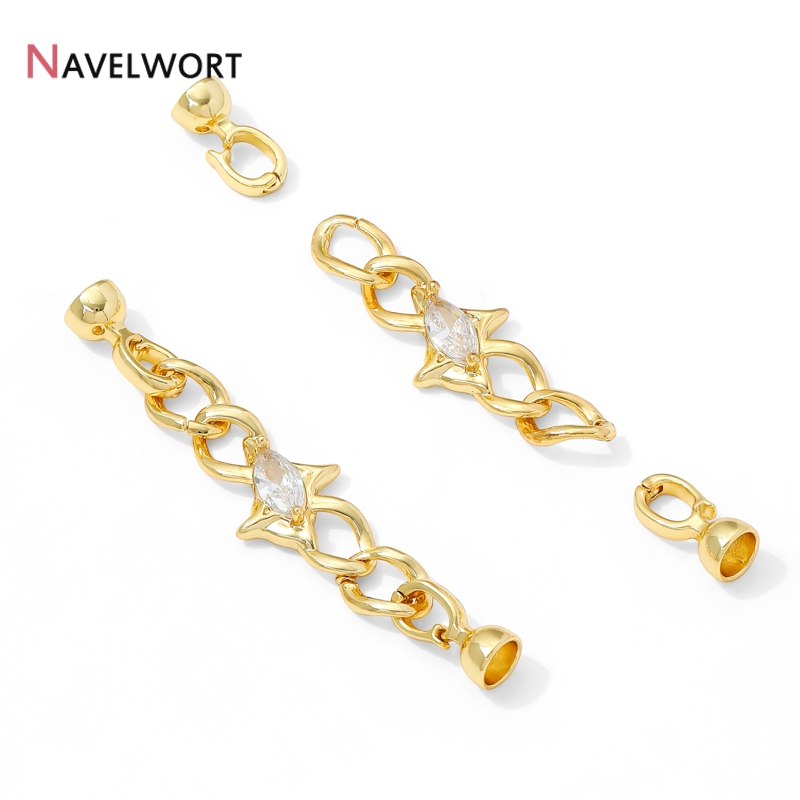 14K Gold Plated Brass Zircon C - огляд і ціна Jewelry Making Chain