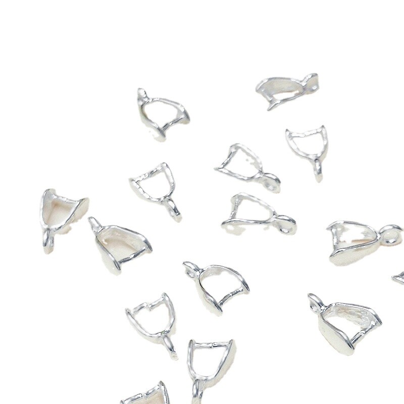 50pcs Silver Plated Connector  - огляд і ціна Lobster Clasp Silver