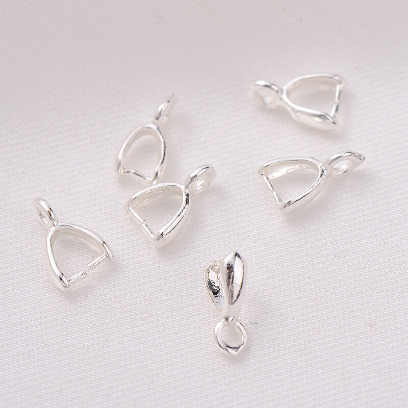 50pcs Silver Plated Connector  - огляд і ціна Lobster Clasp Silver