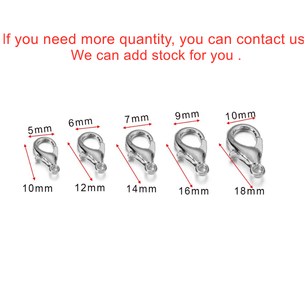 10pcs Multiple Size Lobster Cl - огляд і ціна Jewelry Making Chain