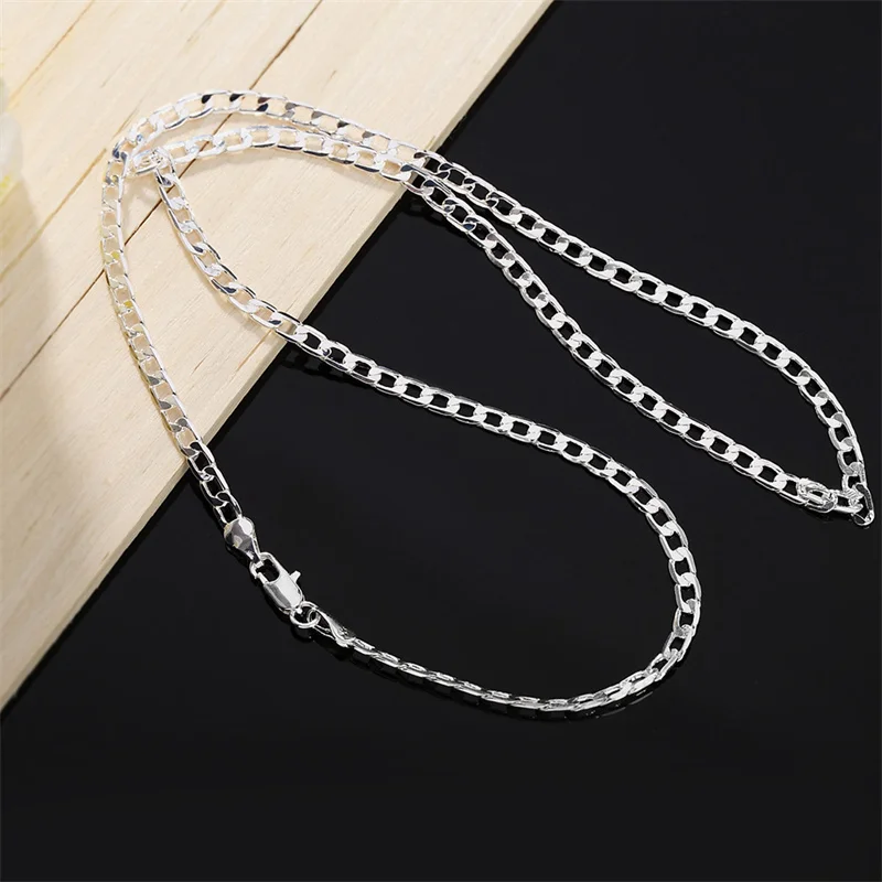 Men's 925 Sterling Silver Neck - огляд і ціна Lobster Clasp Silver