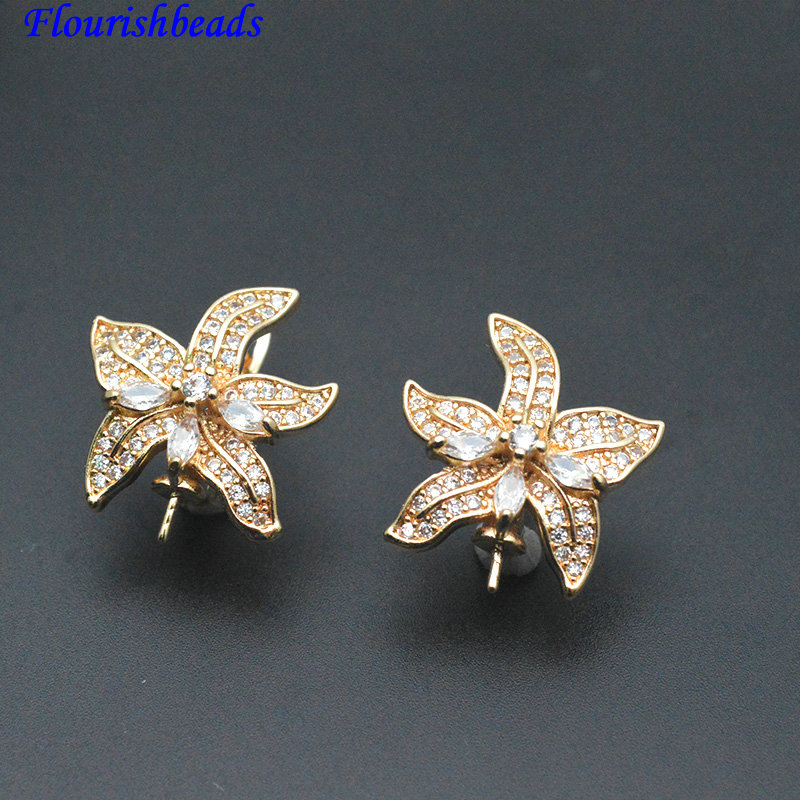 30pc Pin Style CZ Paved Flower - огляд і ціна Jewelry Making Kits