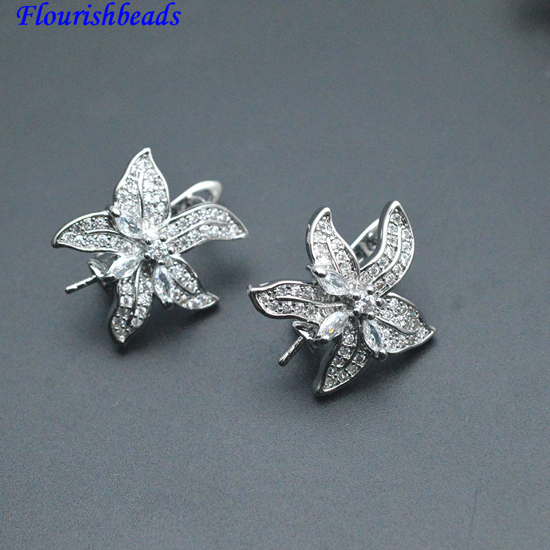 30pc Pin Style CZ Paved Flower - огляд і ціна Jewelry Making Kits