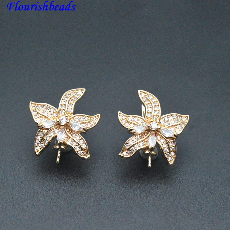 30pc Pin Style CZ Paved Flower - огляд і ціна Jewelry Making Kits