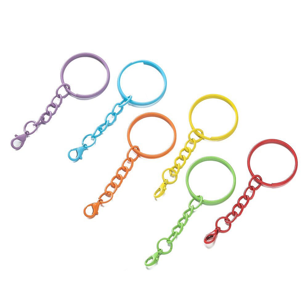 5pcs/Lot 25mm Colored Split Ri - огляд і ціна Jewelry Making Chain