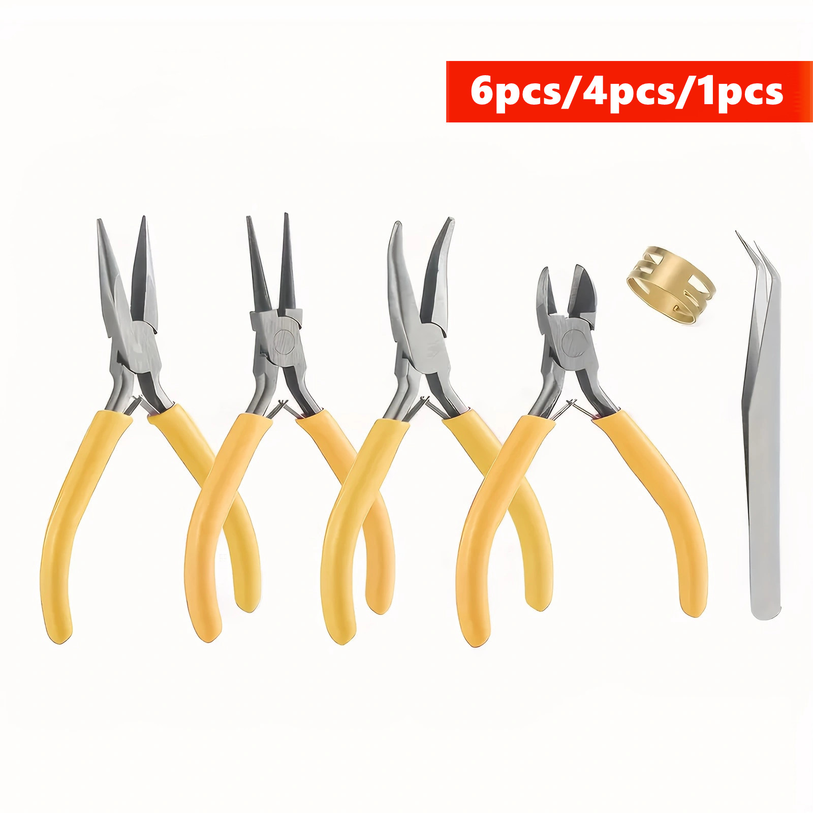 6/4/1pcs Yellow Jewelry Making - огляд і ціна Jewelry Making Pliers Set