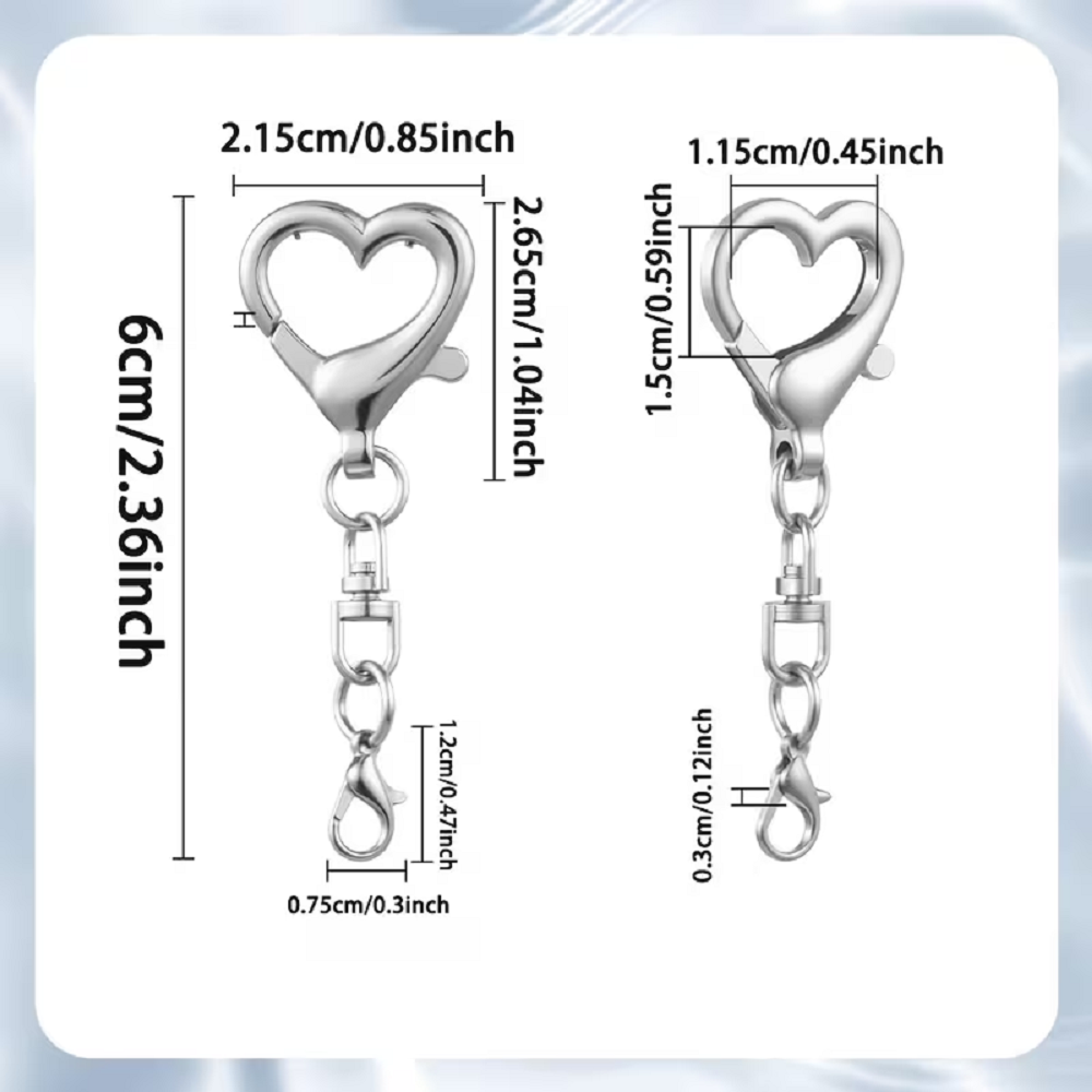 5/15/30Pcs Heart Shaped Swivel - огляд і ціна Jewelry Making Chain