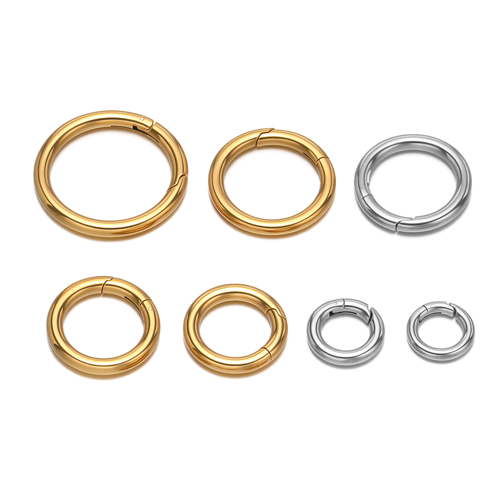 2Pcs/Lot Round Spring Clasps S - огляд і ціна Jewelry Making Gold