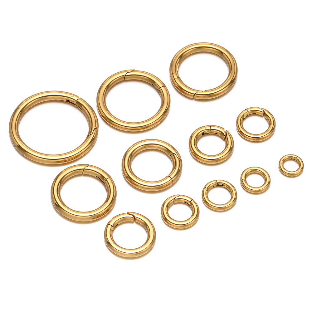 2Pcs/Lot Round Spring Clasps S - огляд і ціна Jewelry Making Gold
