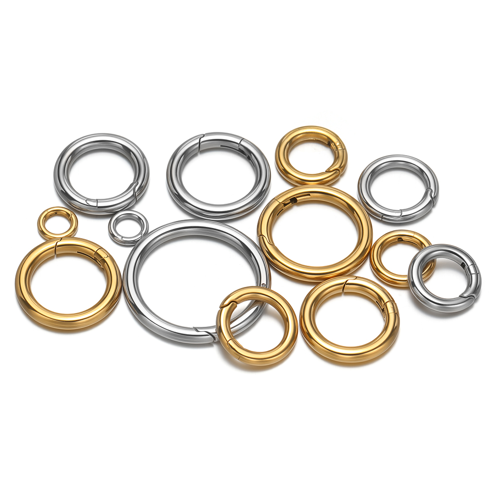 2Pcs/Lot Round Spring Clasps S - огляд і ціна Jewelry Making Gold
