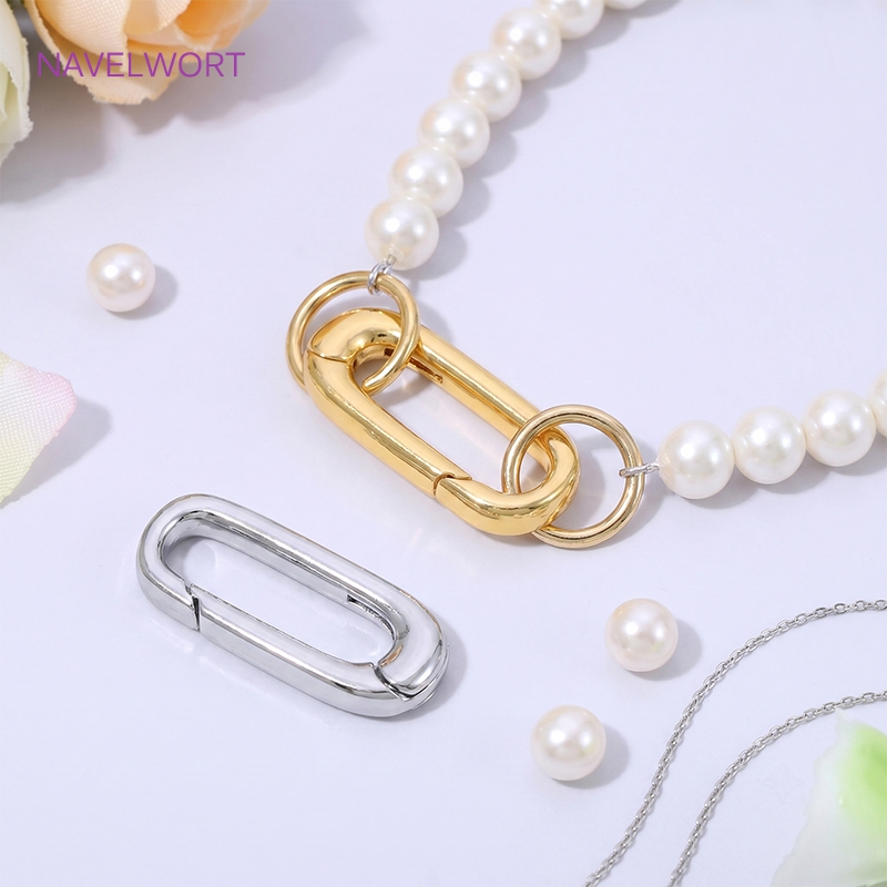 1/2/4Pcs 18K Gold Plated Oval  - огляд і ціна Jewelry Making Gold