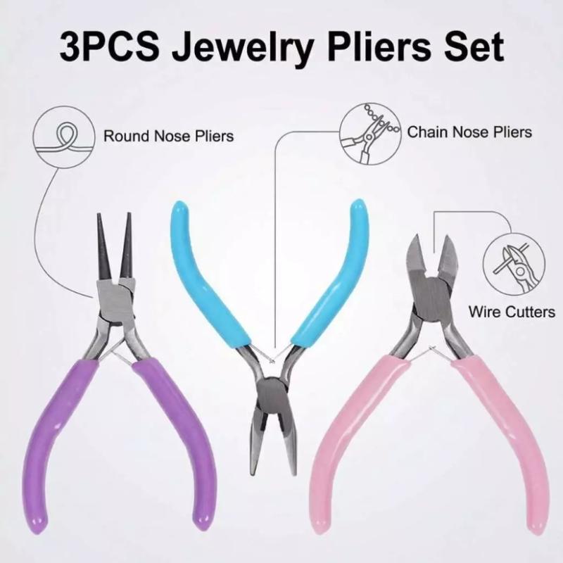 【L】1/3PCS Jewelry Making Plier - огляд і ціна Jewelry Making Pliers Set