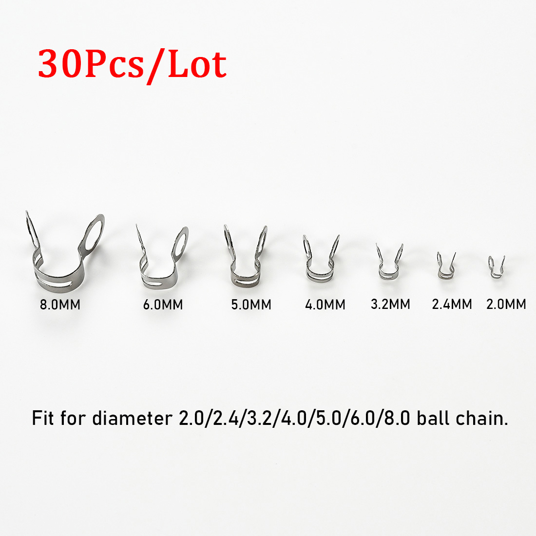 30Pcs Stainless Steel Ball Cha - огляд і ціна Jewelry Making Chain