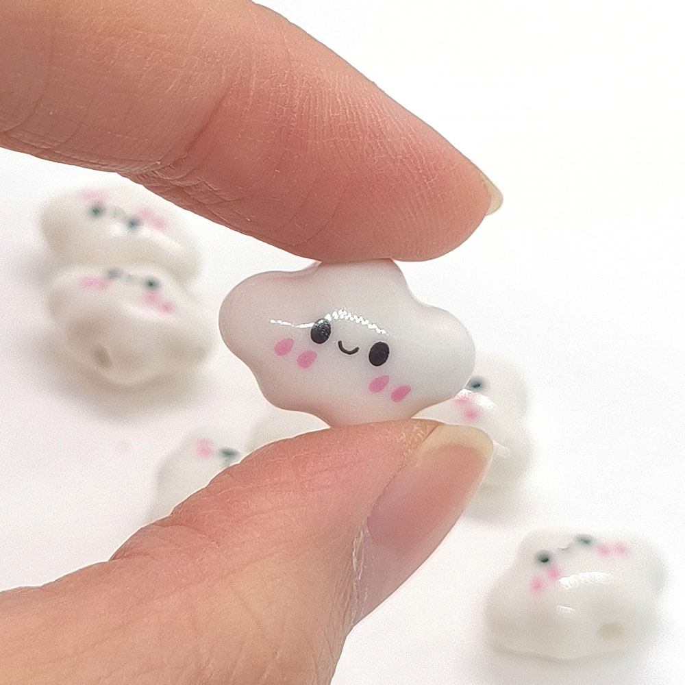 10pcs Colorful Chubby Smiling  - огляд і ціна Jewelry Making Event