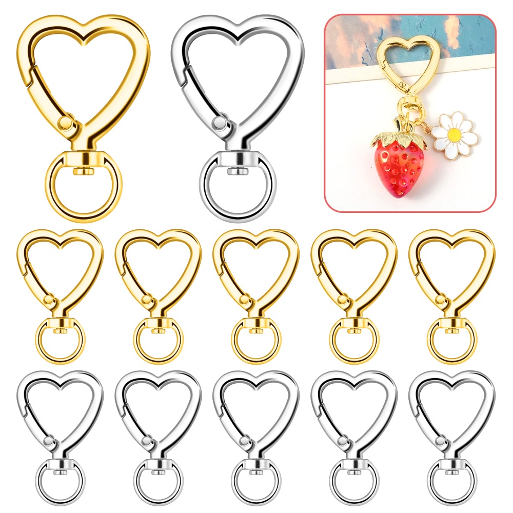 10pcs Metal Heart Lobster Claw - огляд і ціна Jewelry Making Kit For Beginners