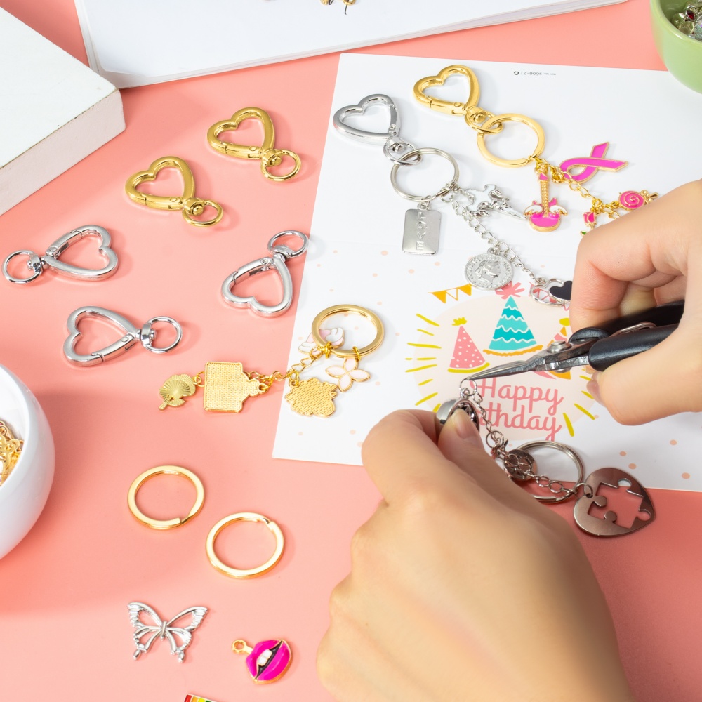 10pcs Metal Heart Lobster Claw - огляд і ціна Jewelry Making Kit For Beginners
