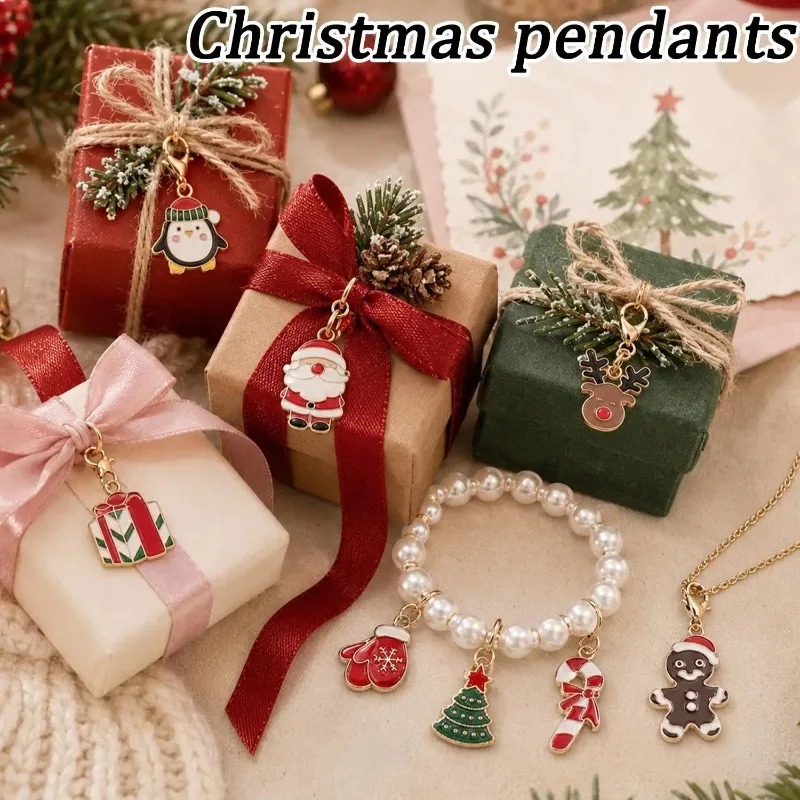 Christmas Keychains Pendants D - огляд і ціна Jewelry Making Education