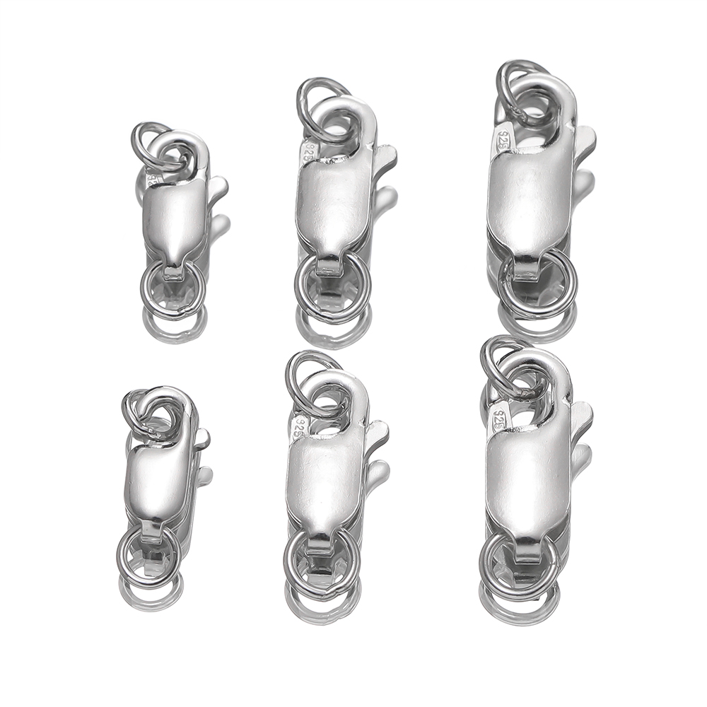 2Pcs Solid Silver Lobster Clas - огляд і ціна Lobster Clasp Silver