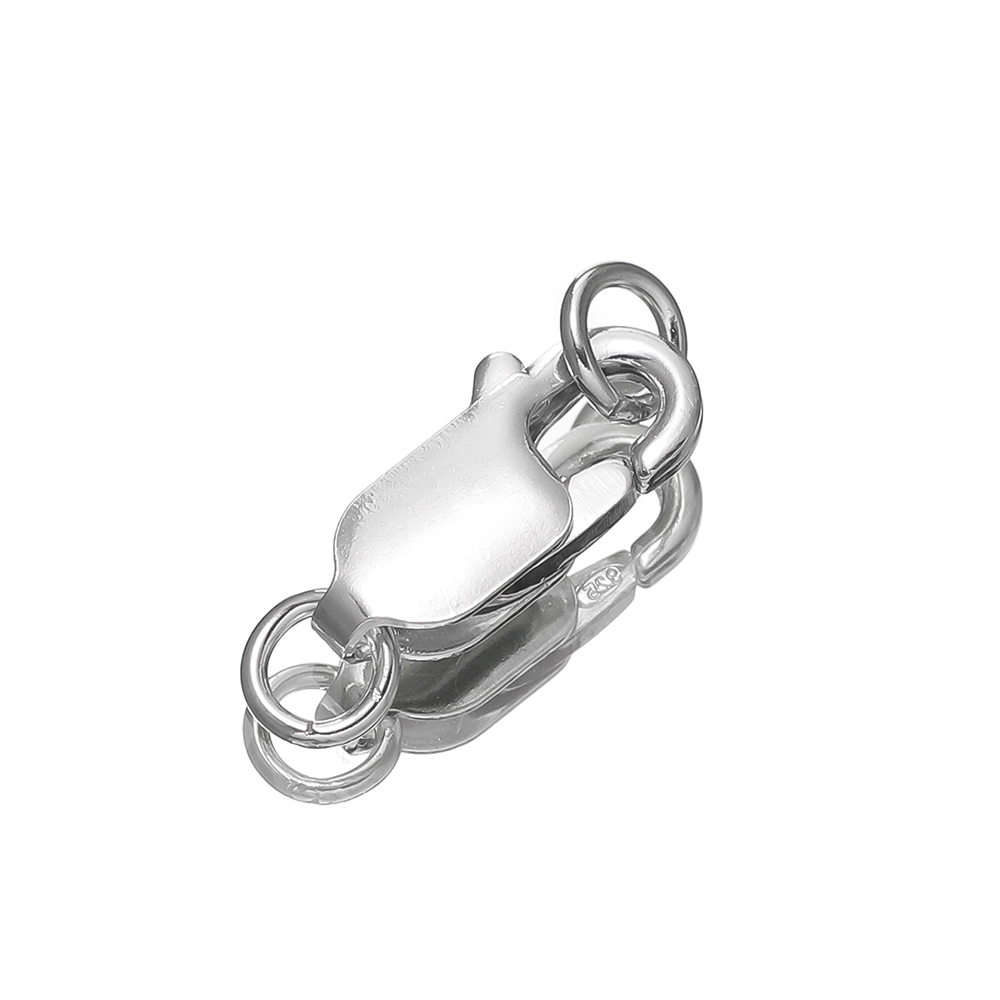 2Pcs Solid Silver Lobster Clas - огляд і ціна Lobster Clasp Silver